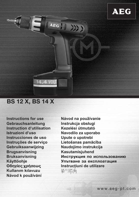 Guide utilisation AEG BS 12 X  de la marque AEG