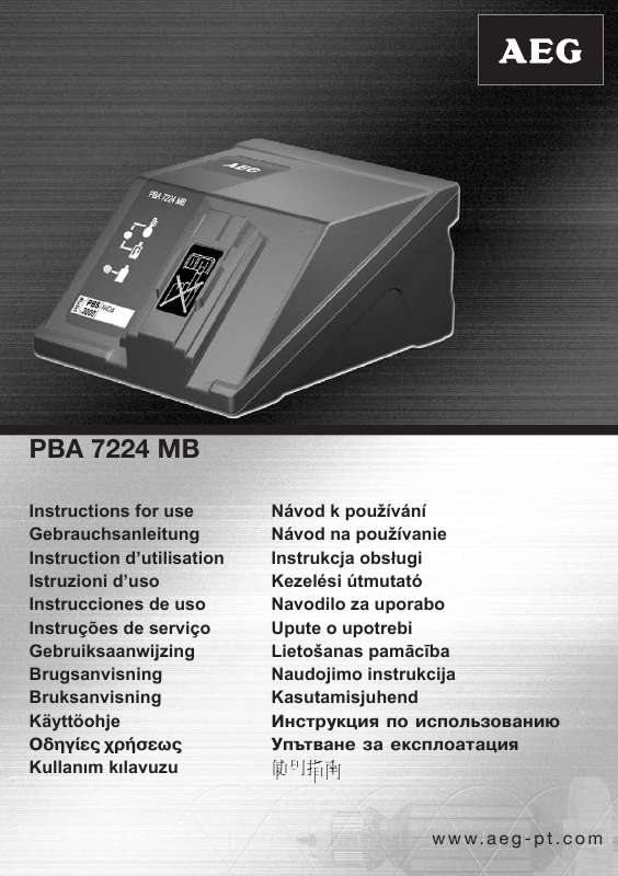 Guide utilisation  AEG PBA 7224 MB  de la marque AEG