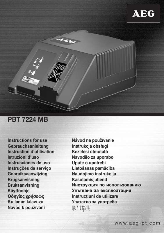 Guide utilisation  AEG PBT 7224 MB  de la marque AEG