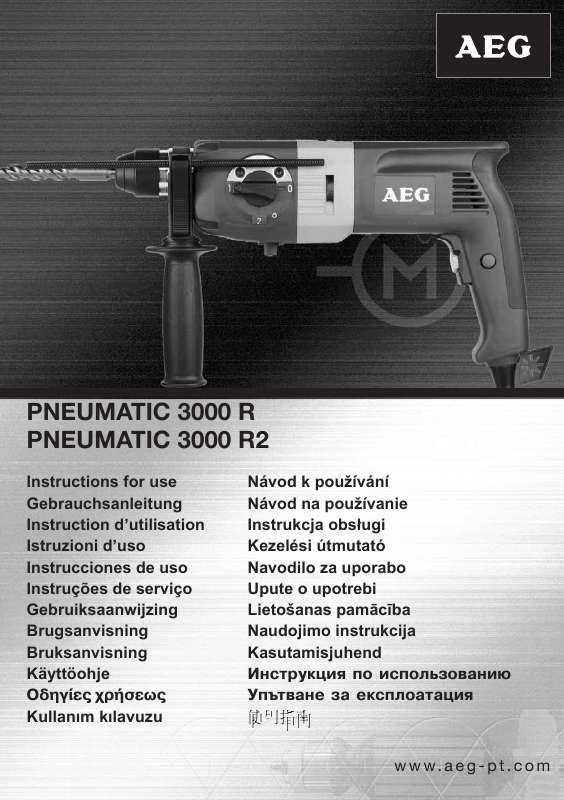 Guide utilisation  AEG PNEUMATIC 3000 R2  de la marque AEG