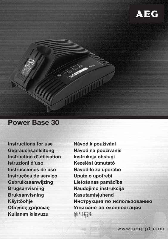 Guide utilisation  AEG POWER BASE 30  de la marque AEG