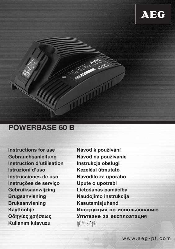 Guide utilisation  AEG POWER BASE 60 B  de la marque AEG