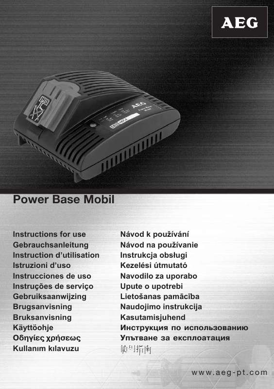 Guide utilisation  AEG POWER BASE MOBIL  de la marque AEG