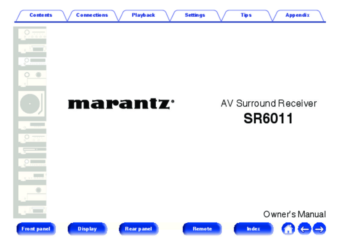 Guide utilisation MARANTZ SR6011  de la marque MARANTZ