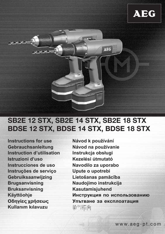 Guide utilisation  AEG SB2E 14 STX  de la marque AEG