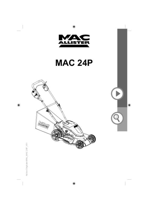 Guide utilisation MAC ALLISTER MAC24P  de la marque MAC ALLISTER
