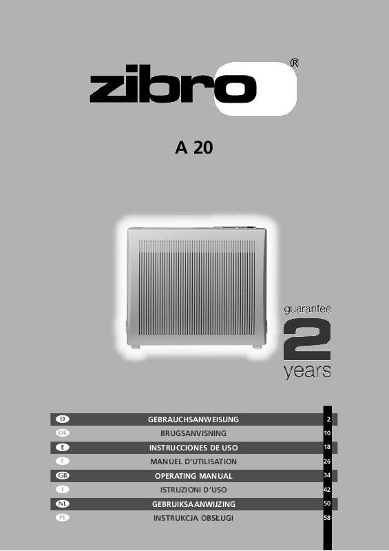 Guide utilisation  ZIBRO A20  de la marque ZIBRO