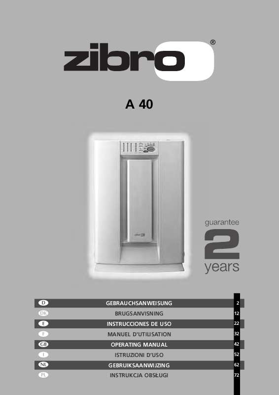 Guide utilisation  ZIBRO A40  de la marque ZIBRO