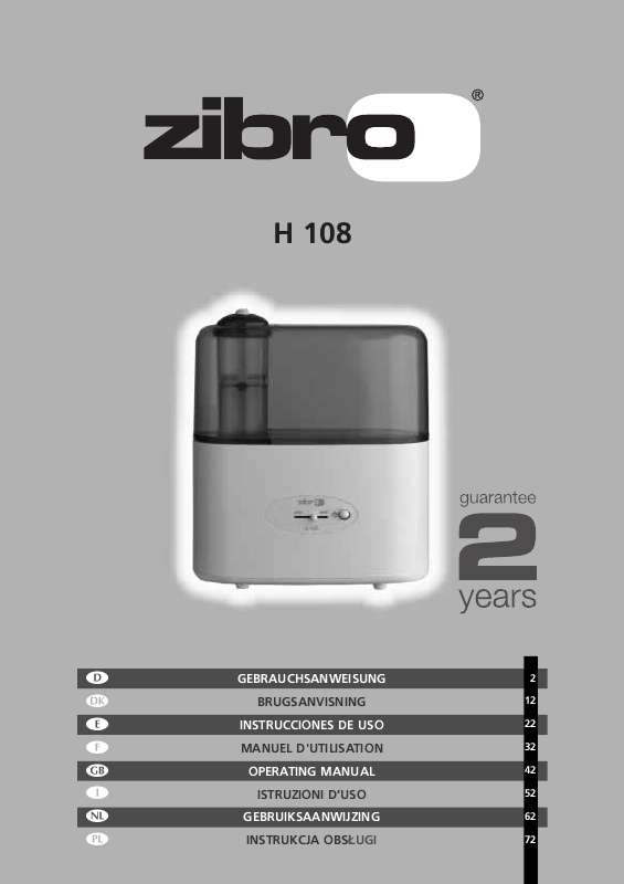 Guide utilisation  ZIBRO H108  de la marque ZIBRO