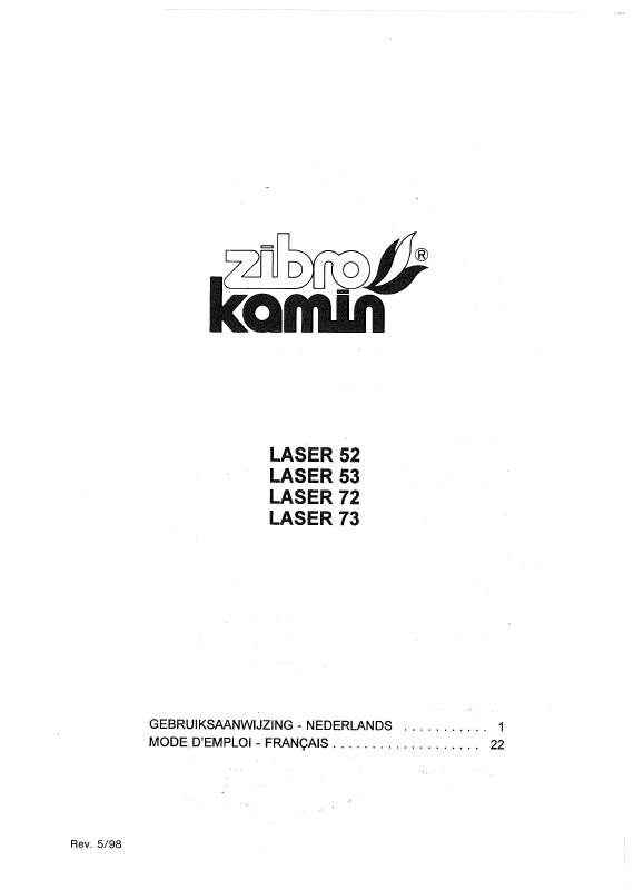 Guide utilisation  ZIBRO LASER 52  de la marque ZIBRO