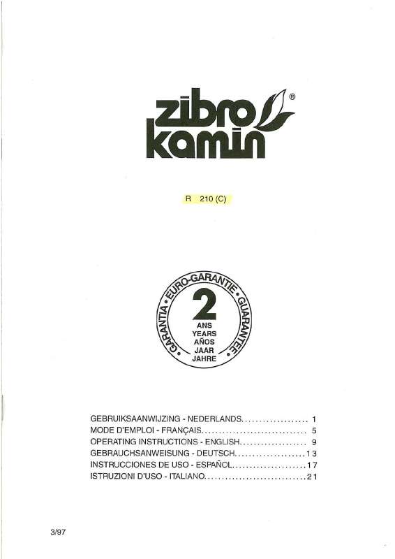 Guide utilisation  ZIBRO R210C  de la marque ZIBRO