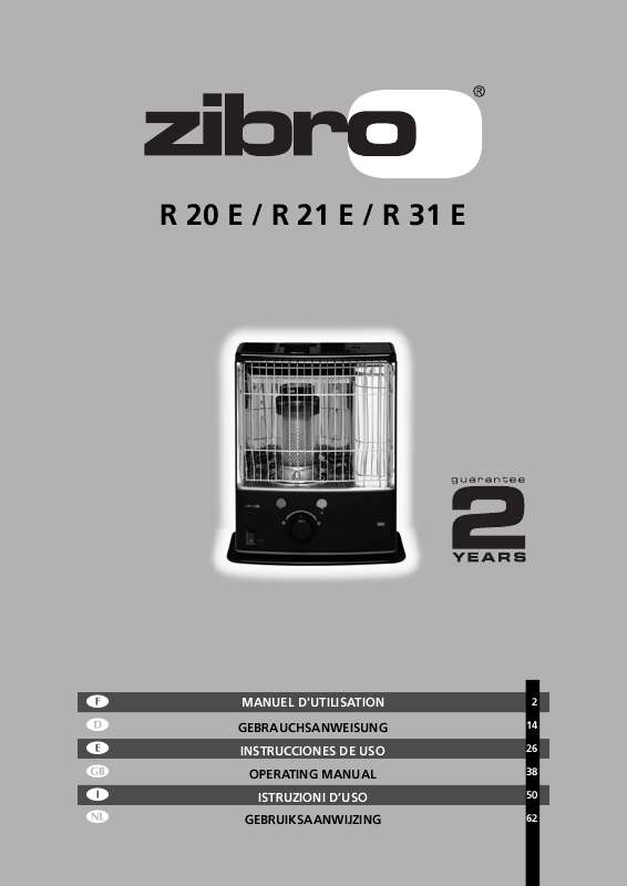 Guide utilisation  ZIBRO R21E  de la marque ZIBRO