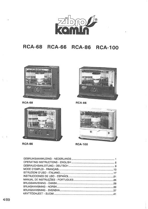 Guide utilisation  ZIBRO RCA100  de la marque ZIBRO