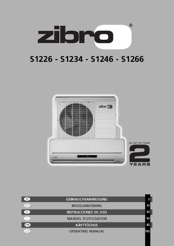 Guide utilisation  ZIBRO S1266  de la marque ZIBRO