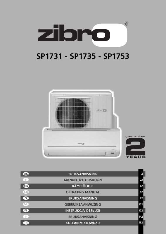 Guide utilisation  ZIBRO SP1731  de la marque ZIBRO