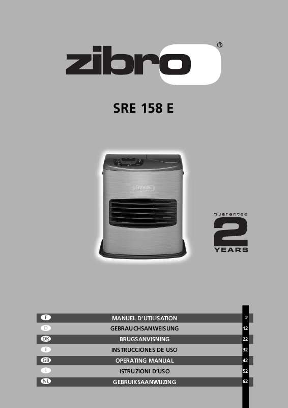 Notice d'utilisation - ZIBRO SRE 158E - ZIBRO - Manuel et mode d