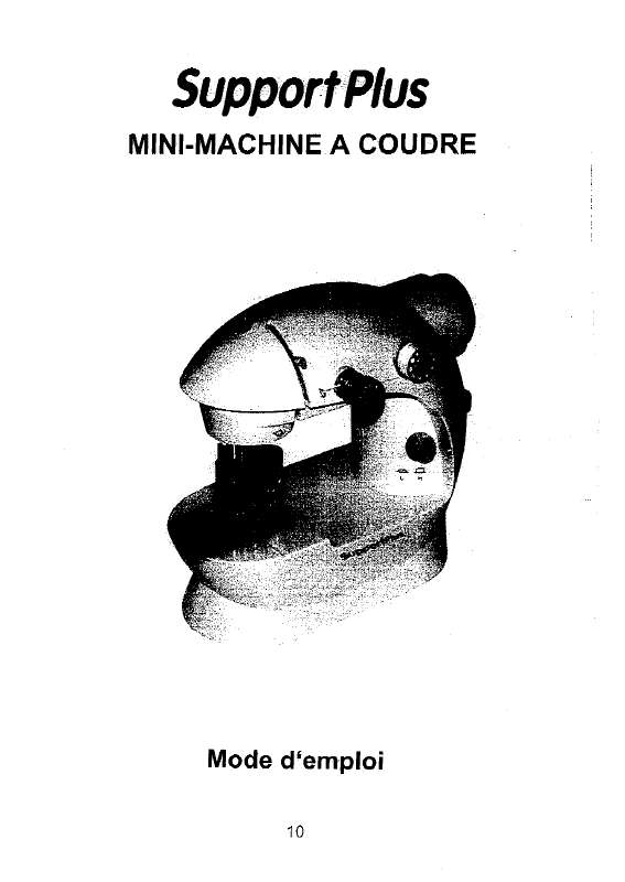 Guide utilisation SUPPORTPLUS MINI MACHINE A COUDRE SP-MNM-003  de la marque SUPPORTPLUS