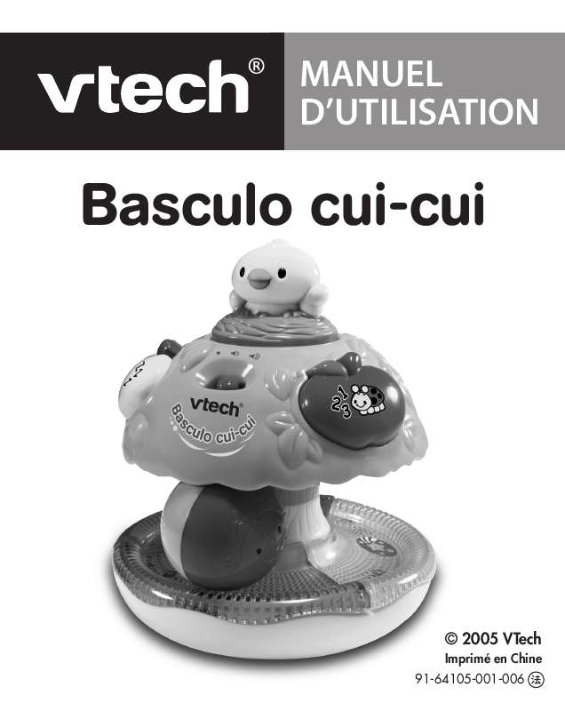 Guide utilisation VTECH BASCULO CUI-CUI  de la marque VTECH