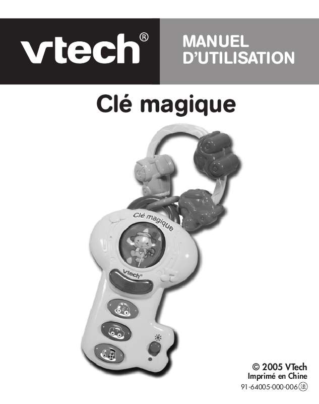 Guide utilisation VTECH CLE MAGIQUE  de la marque VTECH