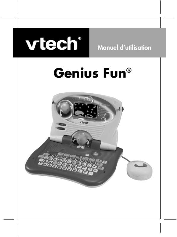 Guide utilisation VTECH GENIUS FUN  de la marque VTECH