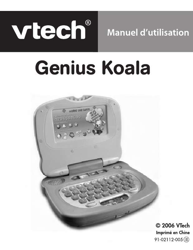Guide utilisation VTECH GENIUS KOALA  de la marque VTECH