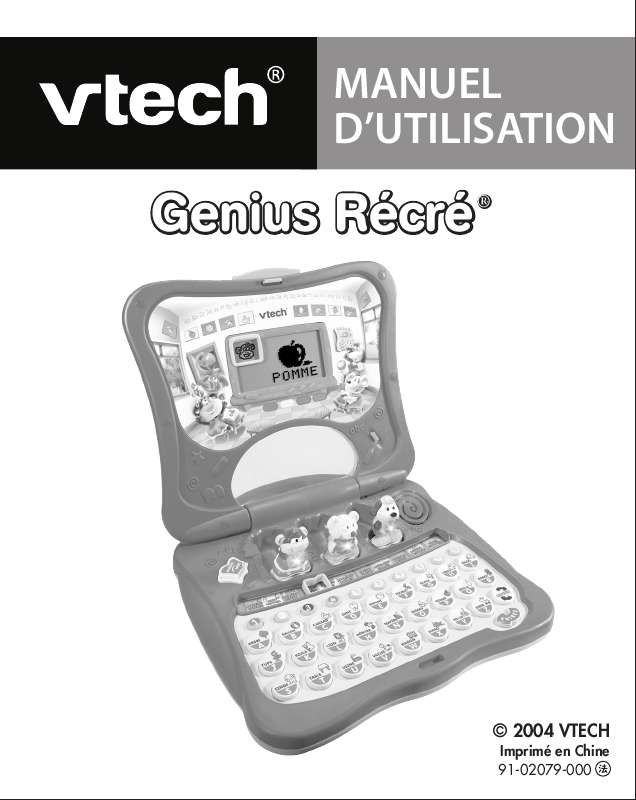 Guide utilisation VTECH GENIUS RECRE  de la marque VTECH