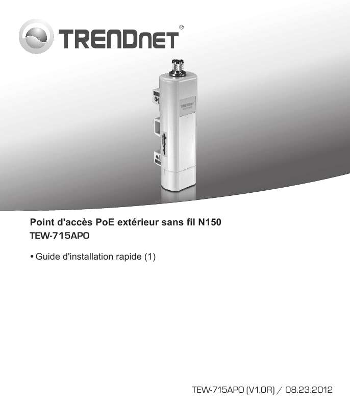 Guide utilisation TRENDNET TEW-715APO  de la marque TRENDNET
