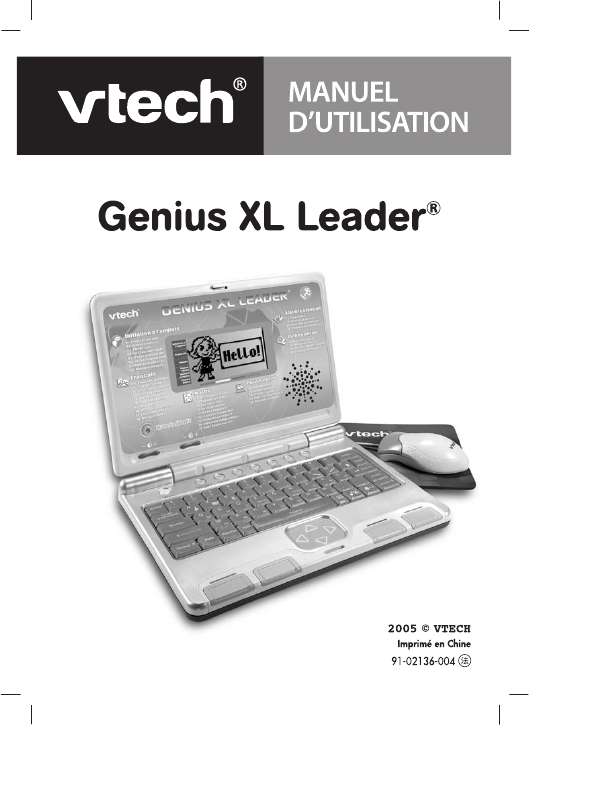 Guide utilisation VTECH GENIUS XL LEADER  de la marque VTECH