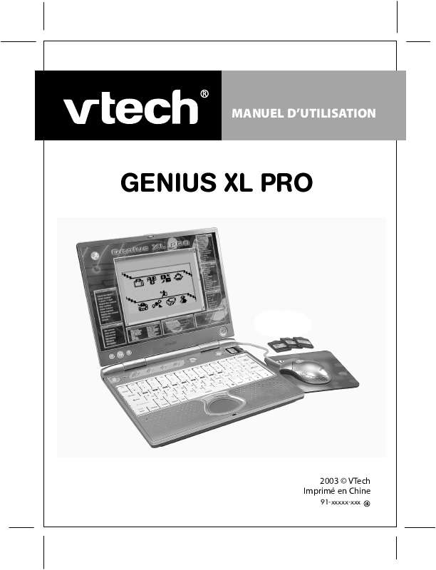 Guide utilisation VTECH GENIUS XL PRO  de la marque VTECH