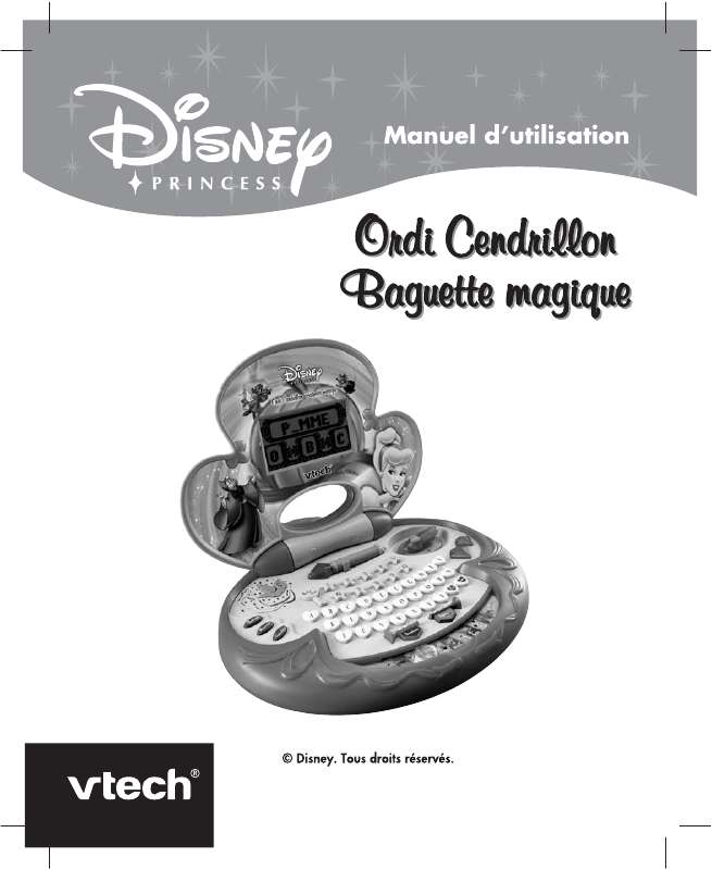 Guide utilisation VTECH L ORDI CENDRILLON BAGUETTE MAGIQUE  de la marque VTECH