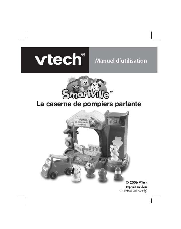 Guide utilisation VTECH LA CASERNE DE POMPIERS PARLANTE  de la marque VTECH
