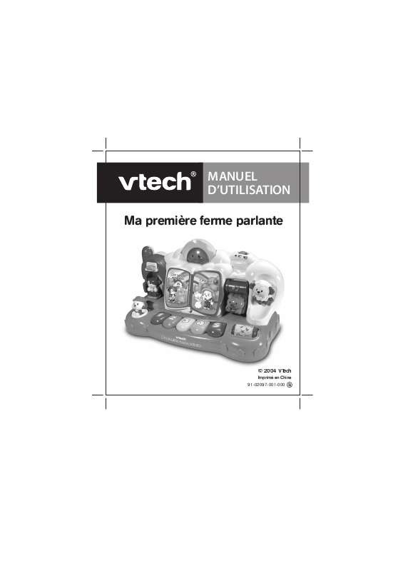 Guide utilisation VTECH MA PREMIERE FERME PARLANTE  de la marque VTECH