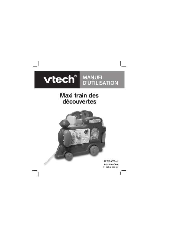Guide utilisation VTECH MAXI TRAIN DES DECOUVERTES  de la marque VTECH