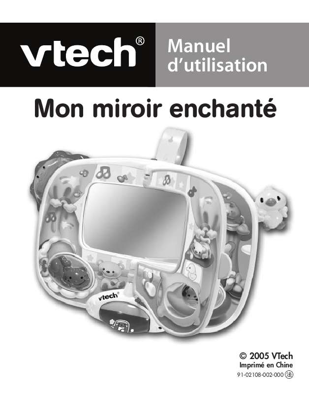 Guide utilisation VTECH MON MIROIR ENCHANTE  de la marque VTECH