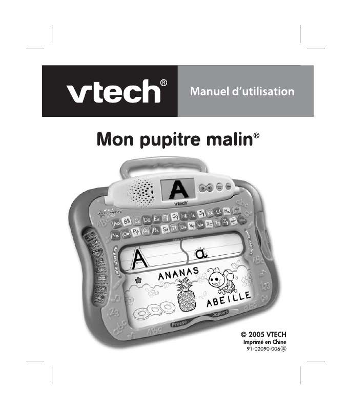 Guide utilisation VTECH MON PUPITRE MALIN  de la marque VTECH