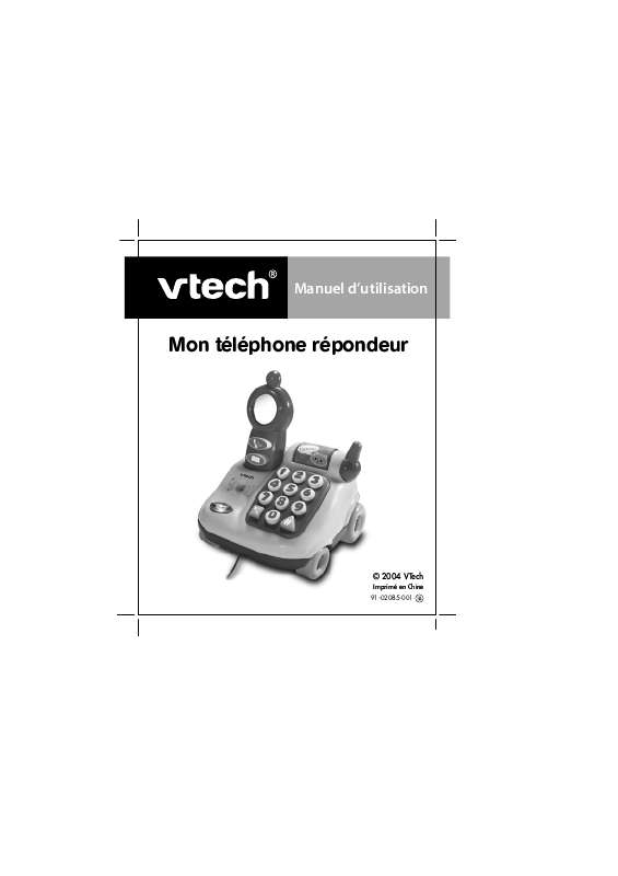 Guide utilisation VTECH MON TELEPHONE REPONDEUR  de la marque VTECH
