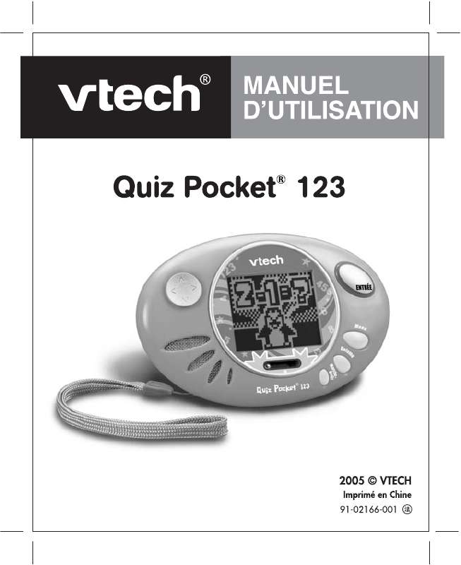 Guide utilisation VTECH QUIZ POCKET 123  de la marque VTECH