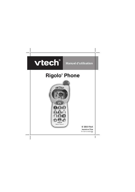 Guide utilisation VTECH RIGOLO PHONE  de la marque VTECH