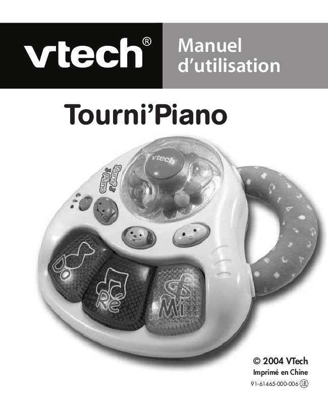 Guide utilisation VTECH TOURNI PIANO  de la marque VTECH