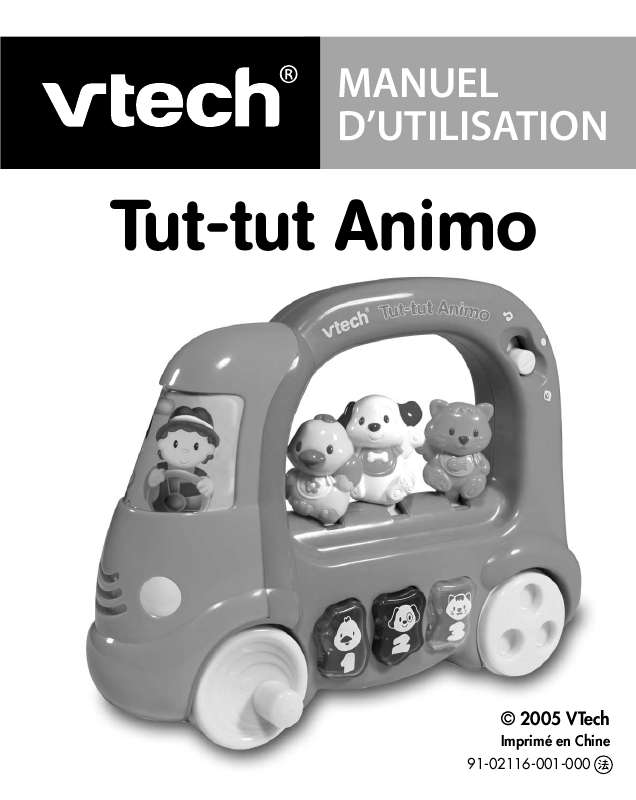 Guide utilisation VTECH TUT-TUT ANIMO  de la marque VTECH