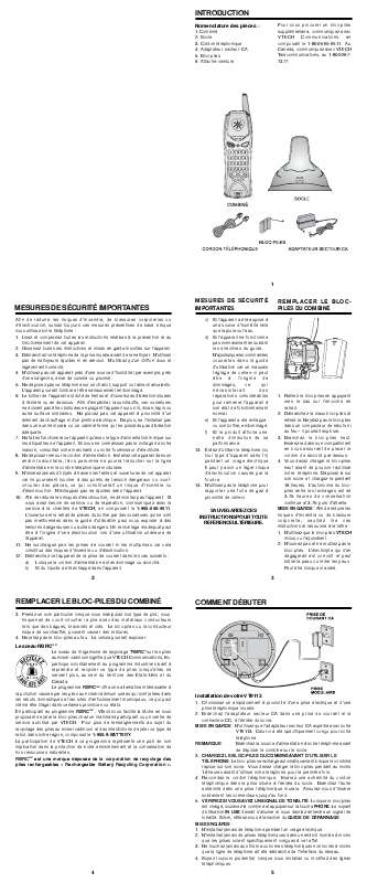 Guide utilisation VTECH VT 9113  de la marque VTECH