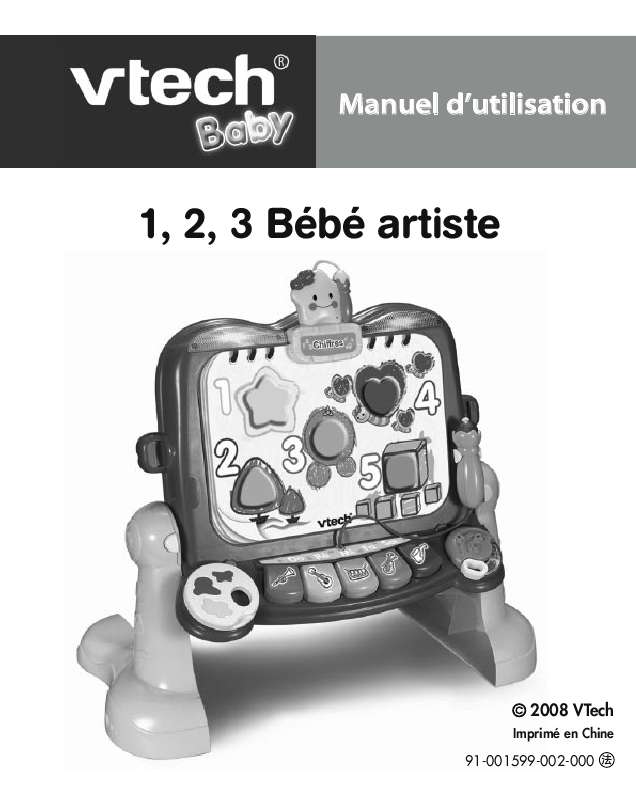 Guide utilisation VTECH 123 B ARTISTE  de la marque VTECH