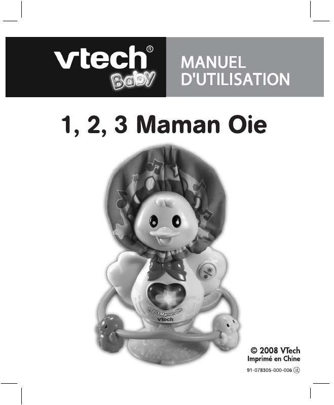 Guide utilisation VTECH 123 MAMAN OIE  de la marque VTECH