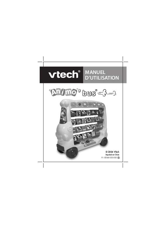 Guide utilisation VTECH ANIMOBUS  de la marque VTECH