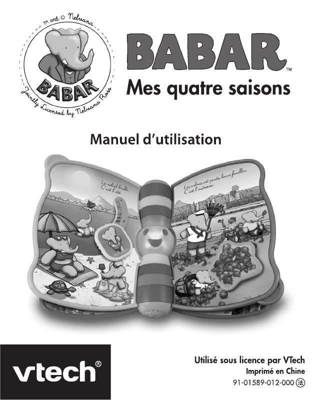 Guide utilisation VTECH BABAR-BABY LIVRE 4 SAISONS  de la marque VTECH