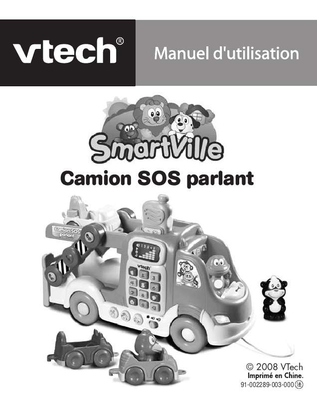 Guide utilisation VTECH CAMION SOS PARLANT  de la marque VTECH