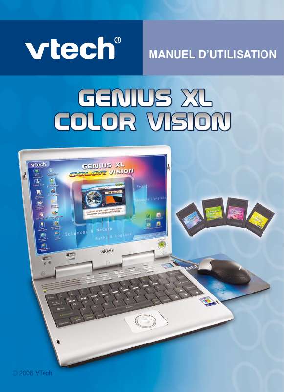 Guide utilisation VTECH GENIUS XL COLOR VISION  de la marque VTECH