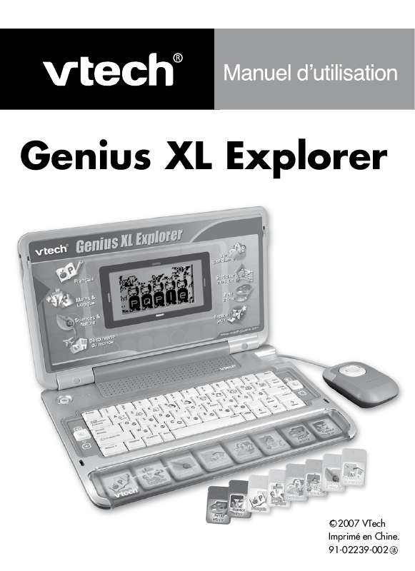 Guide utilisation VTECH GENIUS XL EXPLORER  de la marque VTECH