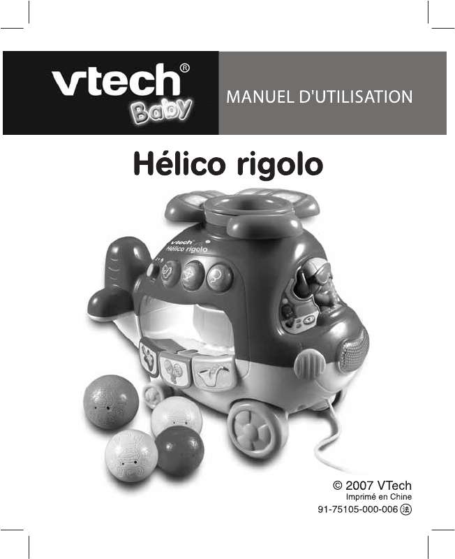 Guide utilisation VTECH HELICO RIGOLO  de la marque VTECH