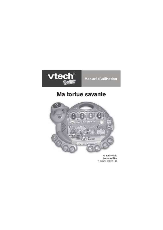Guide utilisation VTECH MA TORTUE SAVANTE  de la marque VTECH